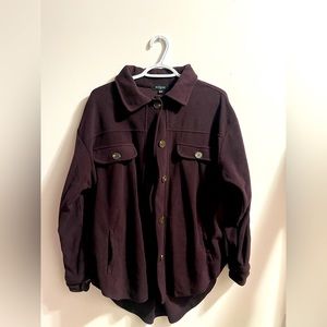 burgandy/brown eclipse cardigan jacket